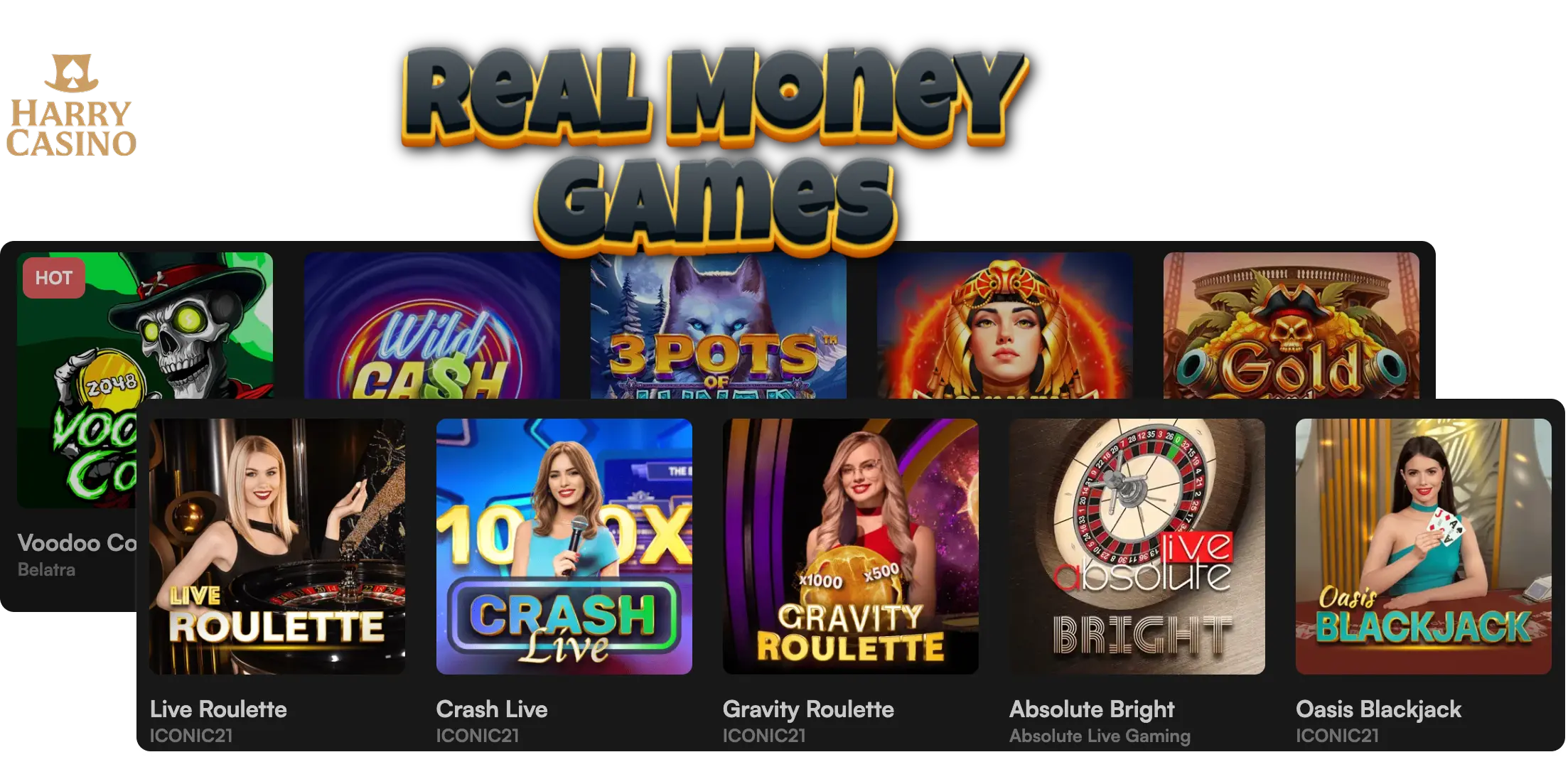 HarryCasino games for real money